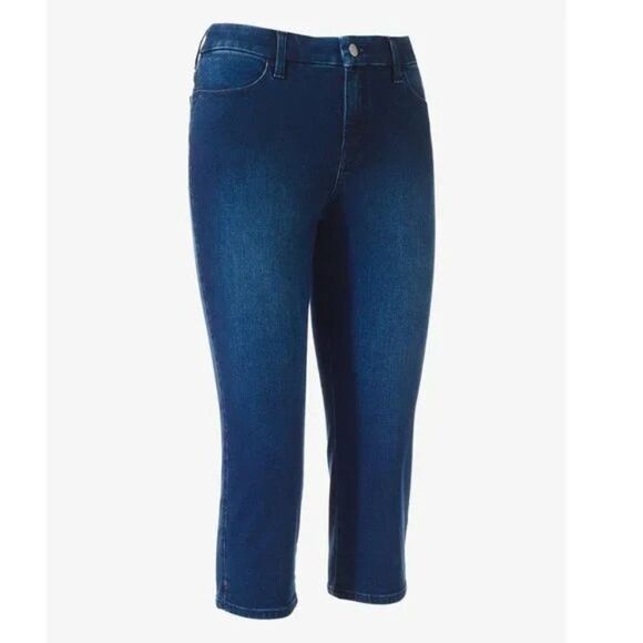 Chico’s Jeans Capri Size 3 (16) Stretch Denim - Picture 1 of 16